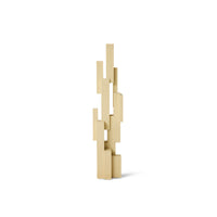 Skyscraper Sculpture in Cream by HKLIVING, front view on white background