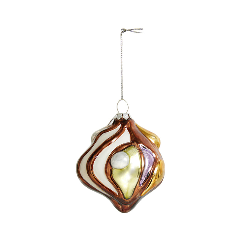 Glass Christmas Ornament, Anatomic Round by hkliving