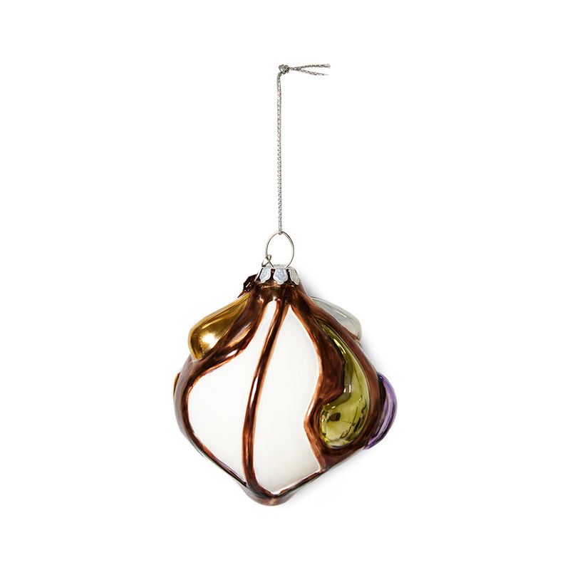 Glass Christmas Ornament, Anatomic Round by hkliving