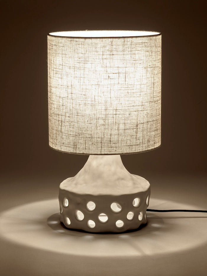 Table Lamp Beige with Beige Lamp Shade Oya by Serax