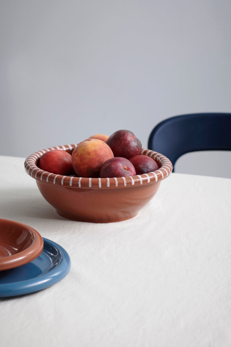 Barro Salad Bowl by HAY, Small Salad Bowl, Large Salad Bowl, Green White Natural