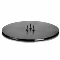 Medium Matt Black Candle Plate