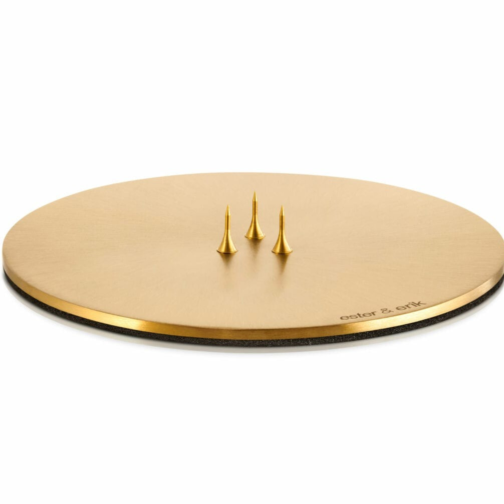 Medium Matt Gold Candle Plate