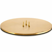 Medium Matt Gold Candle Plate