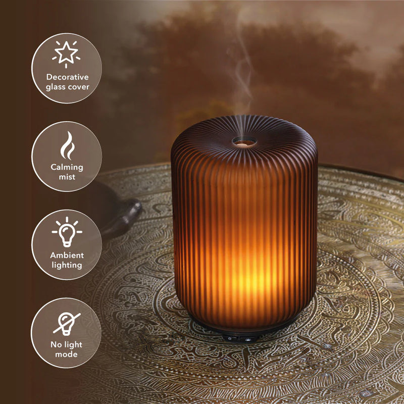 Cara, Brown Glass, Electric Aroma diffuser