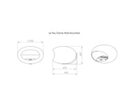 Le Feu Dome Wall – Bioethanol Wall-Mounted Fireplace Classic