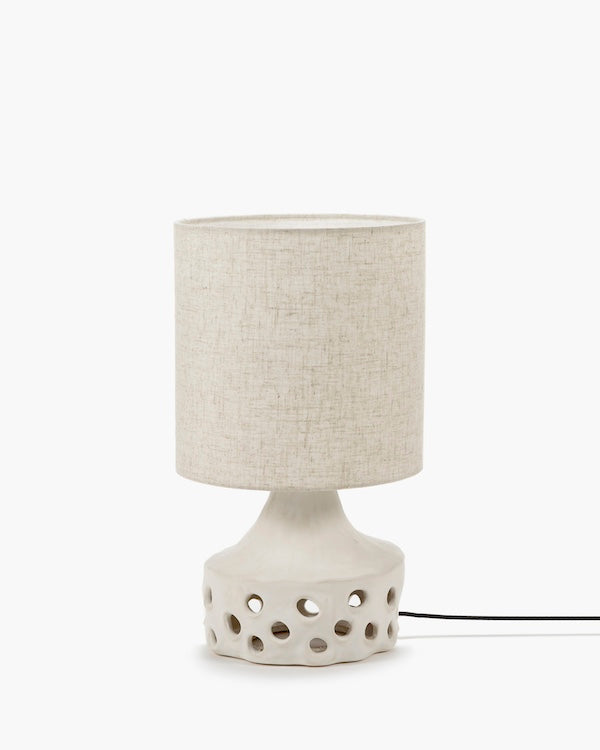 Table Lamp Beige with Beige Lamp Shade Oya by Serax