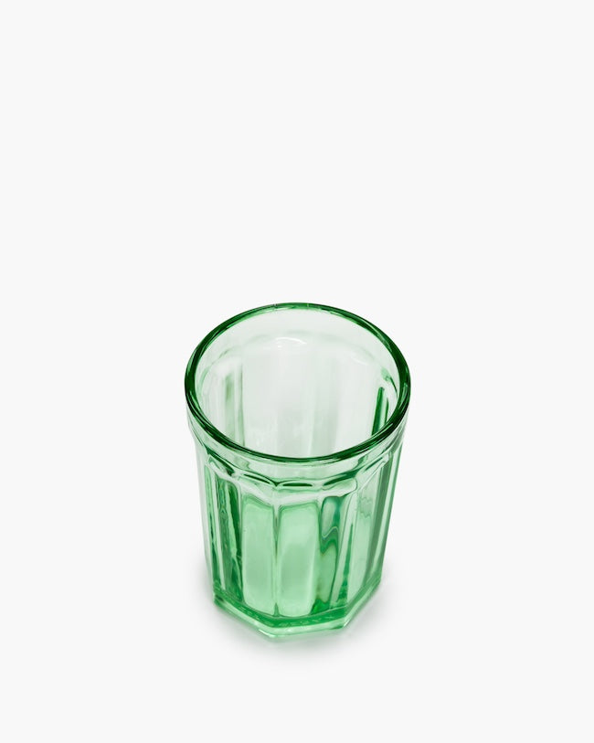 Glass 40cl Green Fish & Fish