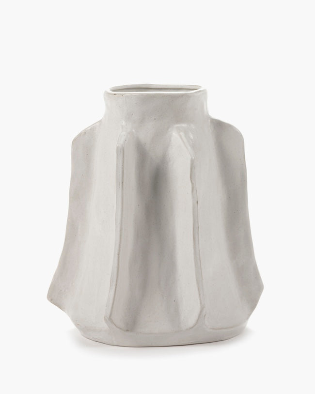 VASE L WHITE BILLY 01