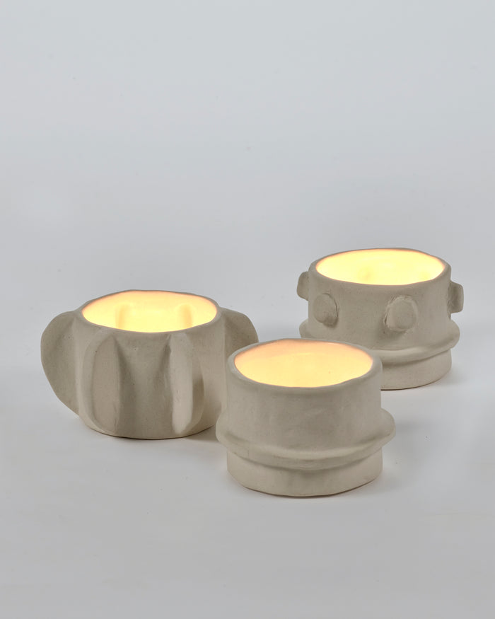 Molly Tealight Holder by Serax – Beige (Available in 3 Distinct Designs)