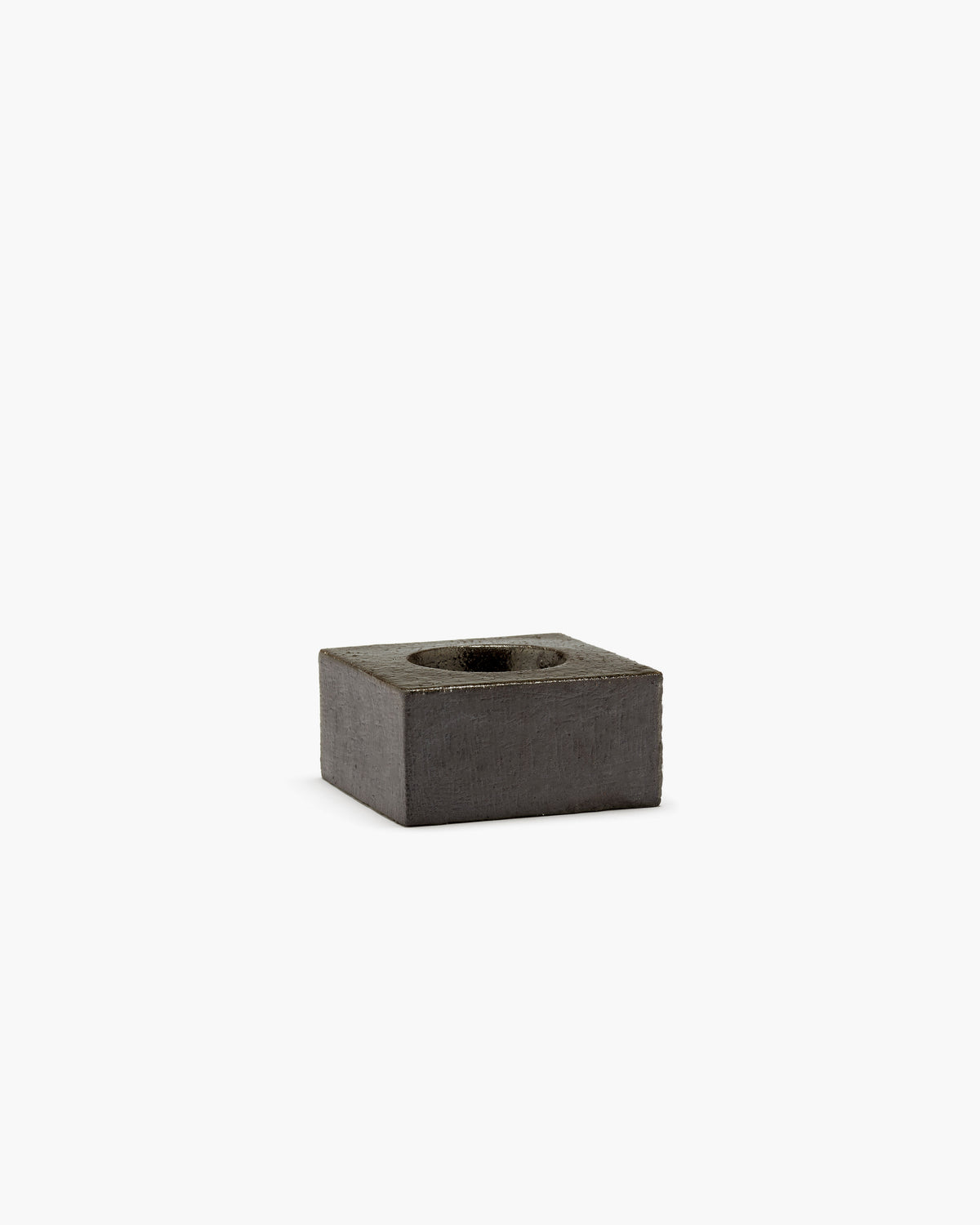 Egg Cup in Black Stoneware, Uovo by Serax