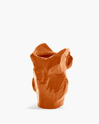 rear view of the Marni Serax Orange Owl vase