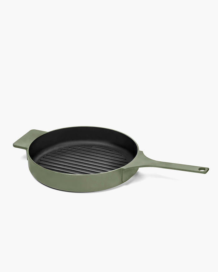 Serax Cast Iron Grill Pan – Camo Green, Designed by Sergio Herman