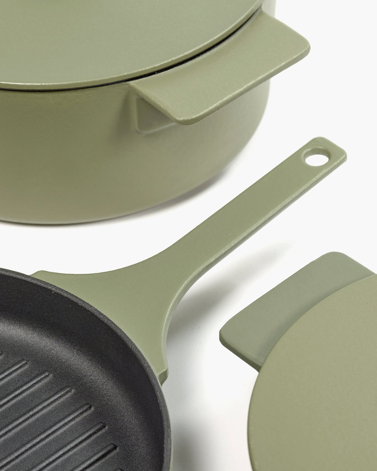 Serax Cast Iron Grill Pan - Camo Green, Designed by Sergio Herman