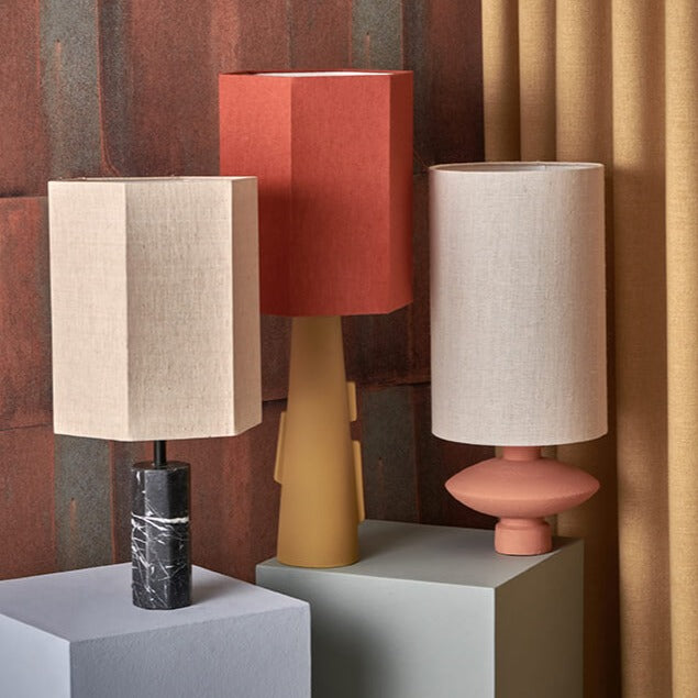 Jute Cylinder Lamp Shade Jade Green