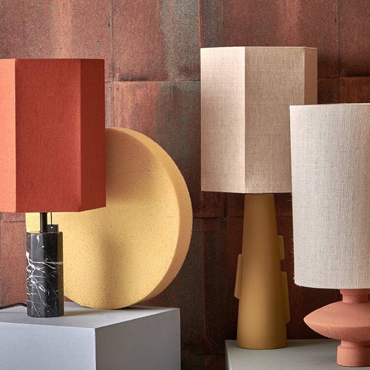 Jute Cylinder Lamp Shade Jade Green