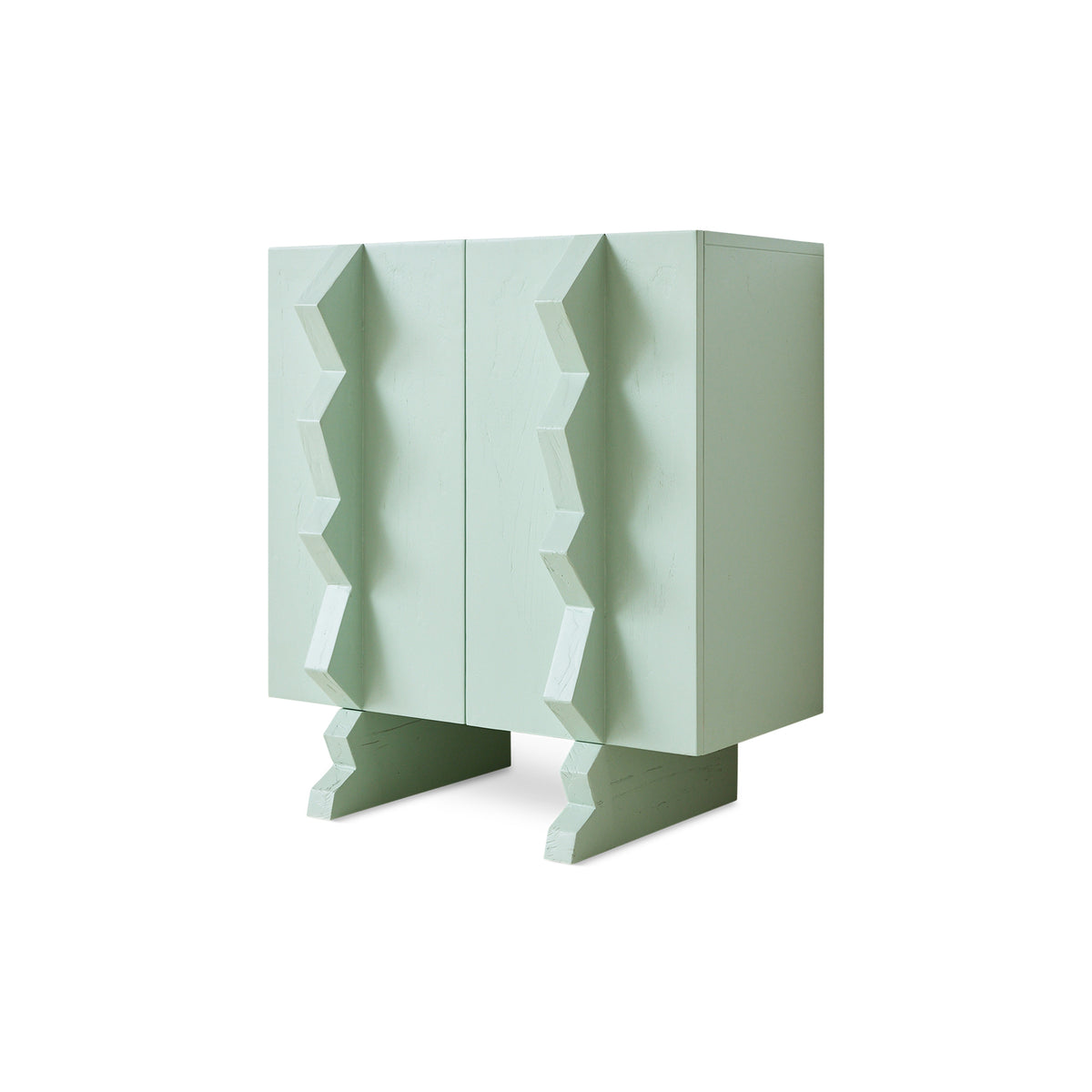 Forma Cupboard in Ice Blue by HKLIVING styled in a hallway setting