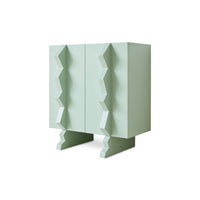 Forma Cupboard in Ice Blue by HKLIVING styled in a hallway setting