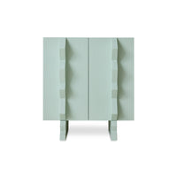 Forma Cupboard technical diagram showing dimensions - Ice Blue finish by HKLIVING