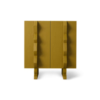 Forma Cupboard technical diagram showing dimensions - Olive Green finish by HKLIVING