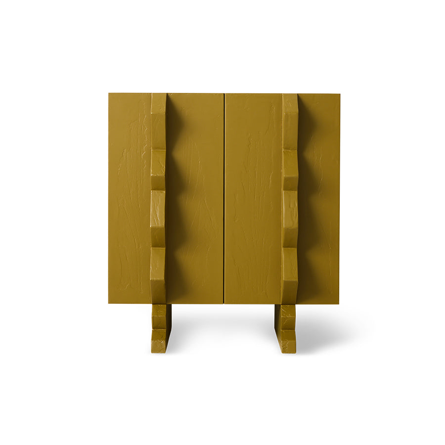 Forma Cupboard technical diagram showing dimensions - Olive Green finish by HKLIVING