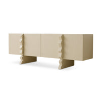 Forma Dresser in Off White by HKLIVING styled in a dining room