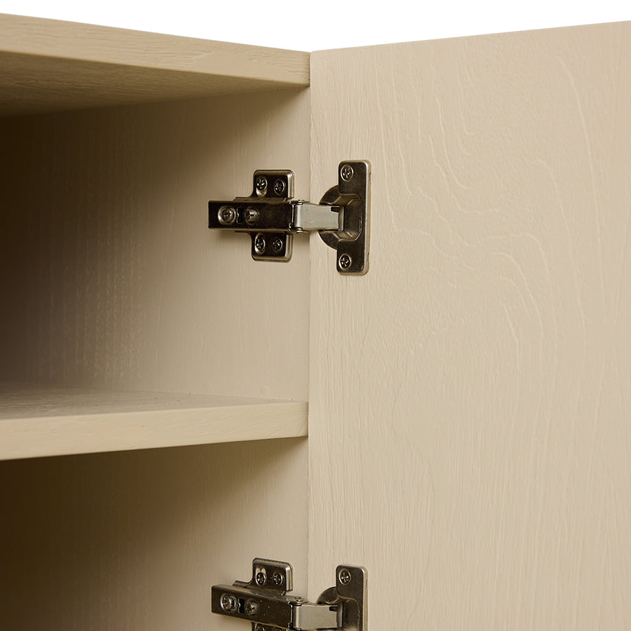 Forma Dresser in Off White by HKLIVING styled in a bedroom setting