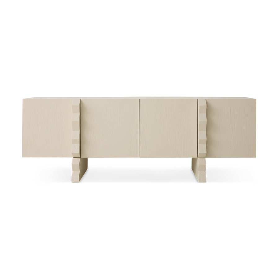 Forma Dresser technical diagram showing dimensions - Off White finish by HKLIVING