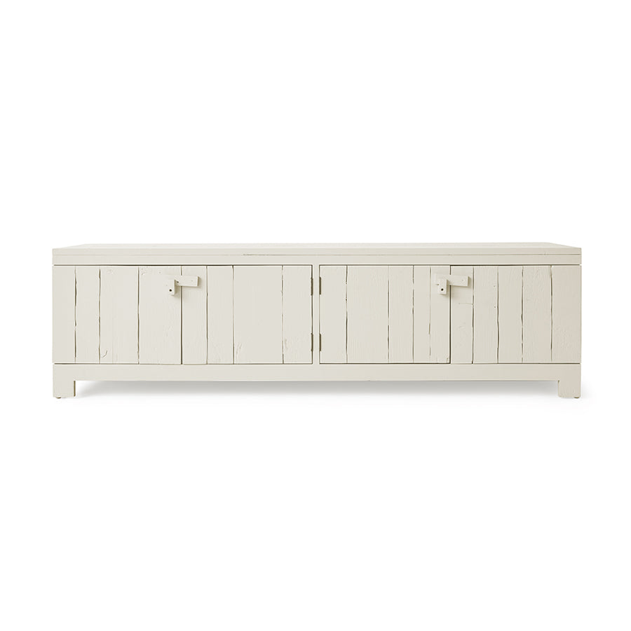 Raw Lowboard in Cream by HKLIVING – pine wood sideboard with four-door storage