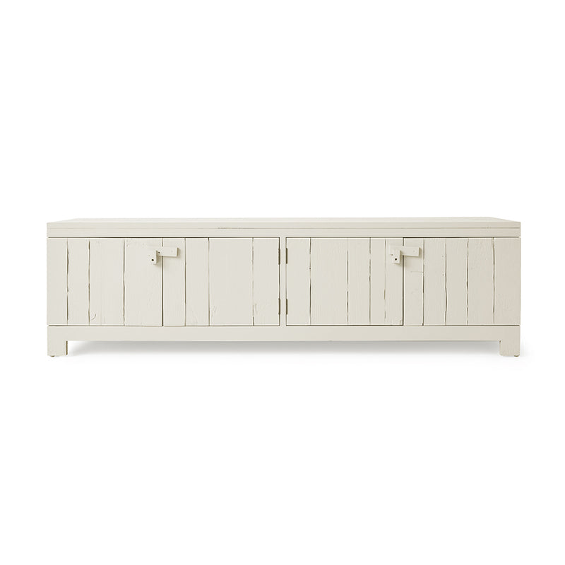 Raw Lowboard in Cream by HKLIVING – pine wood sideboard with four-door storage