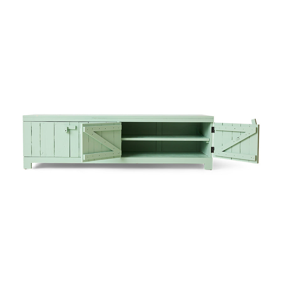 Raw Lowboard in Mint Green by HKLIVING, detail view
