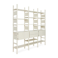 Raw Shelving Unit in Cream by HKLIVING, detail view