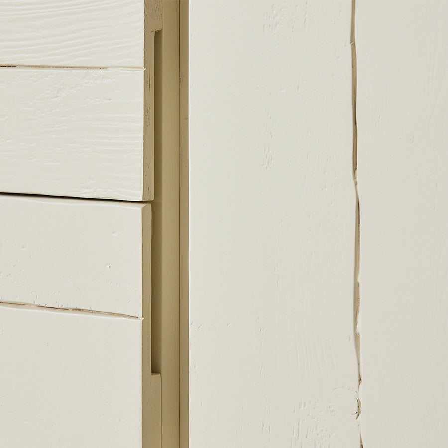 Raw Shelving Unit in Cream by HKLIVING, detail view of shelving