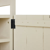 Raw Shelving Unit in Cream by HKLIVING, detail view of drawers