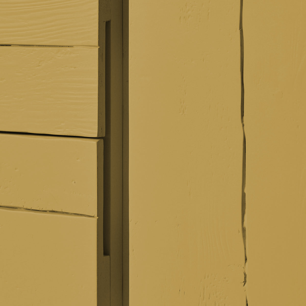 Raw Shelving Unit in Mustard by HKLIVING, detail view of shelving