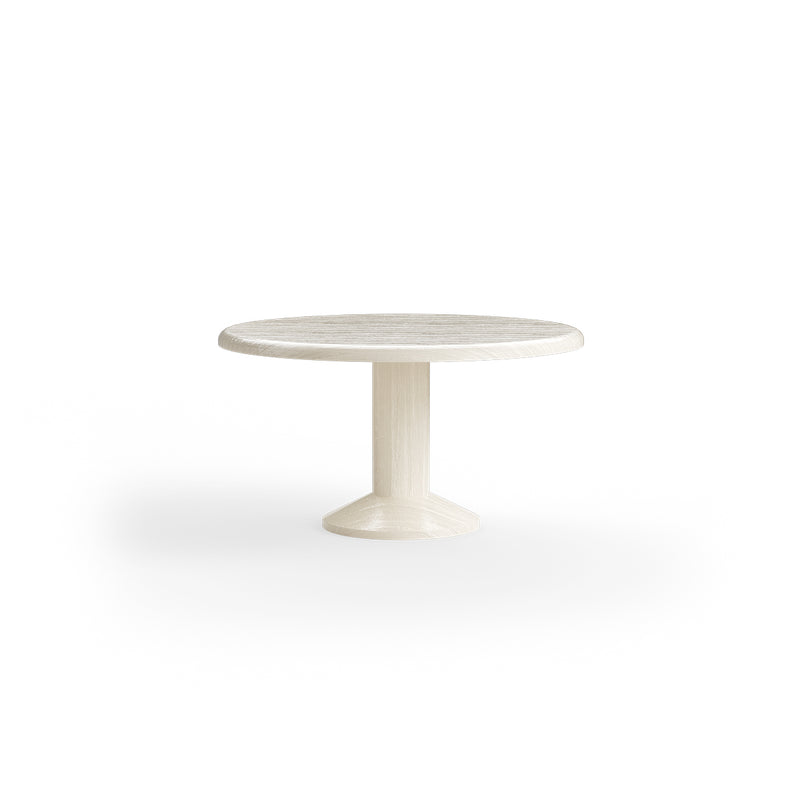 Forma Round Dining Table 140cm technical diagram showing dimensions - Pearl finish by HKLIVING