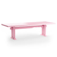 Forma Dining Table 280cm in Very Pink by HKLIVING styled in a dining setting