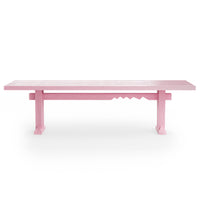 Forma Dining Table 280cm technical diagram showing dimensions - Very Pink finish by HKLIVING