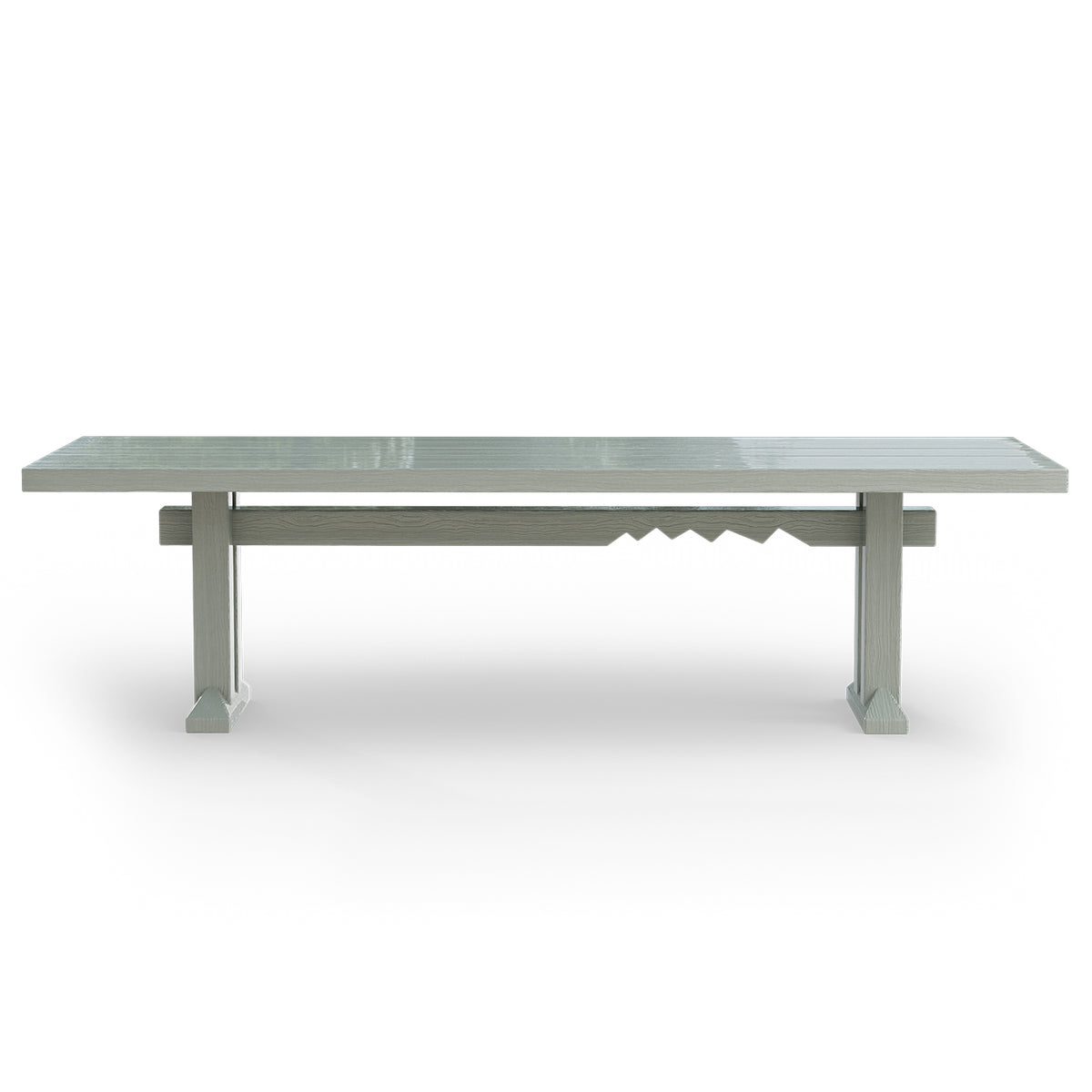 Forma Dining Table 280cm technical diagram showing dimensions - Smoke High Gloss finish by HKLIVING