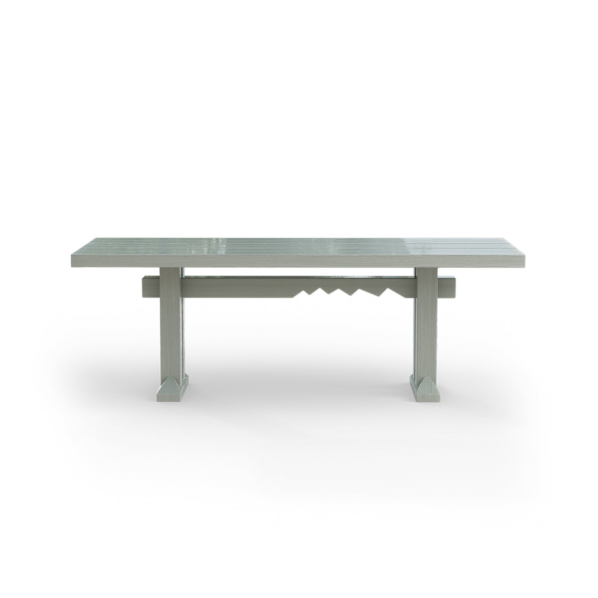 Forma Dining Table 220cm technical diagram showing dimensions - Smoke High Gloss finish by HKLIVING