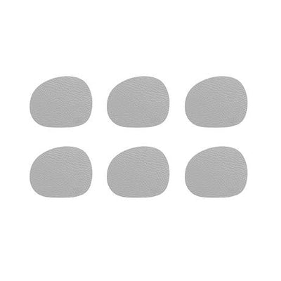 Recycled Leather Coaster Set of 6 by Aida – Clay Tones for Calm, Stylish Tables