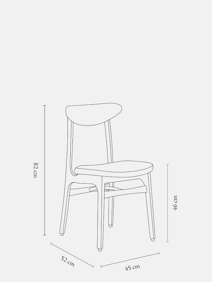 Ash Wood Dining Chair, Made to Order by 366 Concept, 200-190