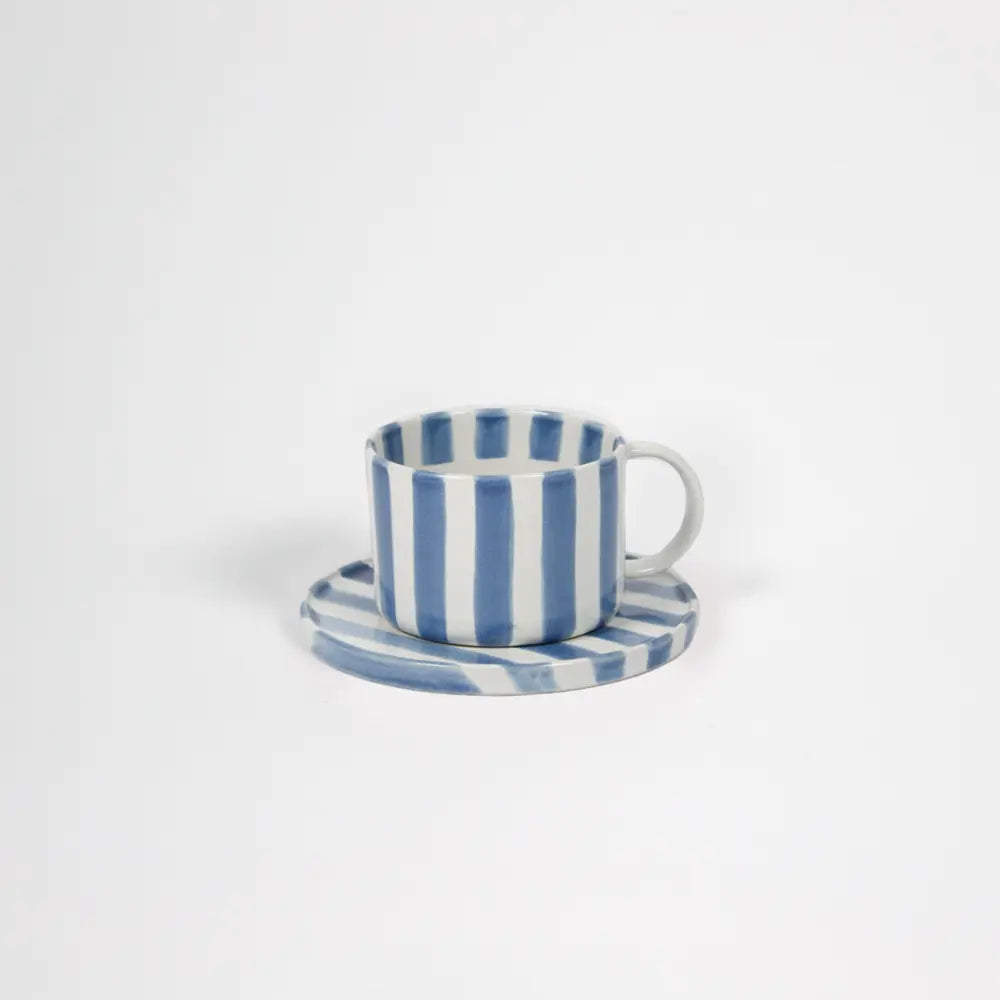 Striped Monica Cup with Saucer