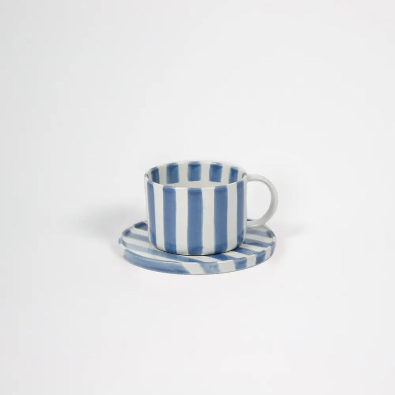 Striped Monica Cup with Saucer