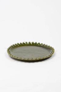 Eden Lunch Plate – Green Stoneware Plate Ø23 cm