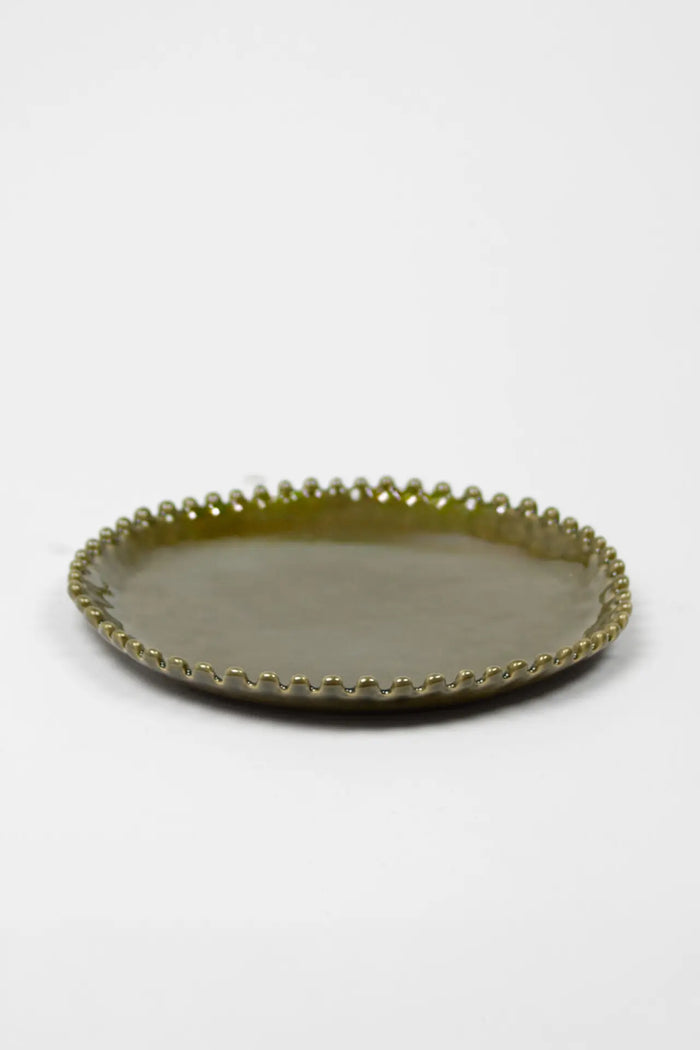 Eden Dinner Plate – Large Green Stoneware Plate Ø26 cm