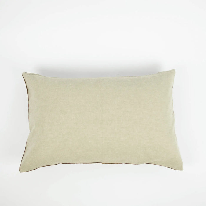 Daisy Cushion by Olsson & Jensen - Taupe Brown Cotton with Feather Inner 40x60 cm