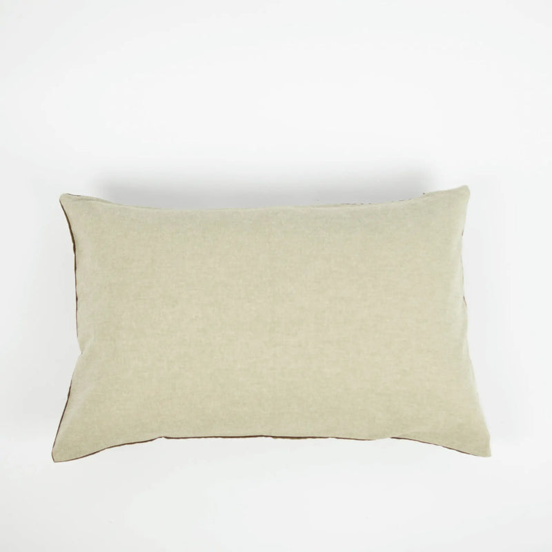 Daisy Cushion by Olsson & Jensen – Taupe Brown Cotton with Feather Inner 40x60 cm