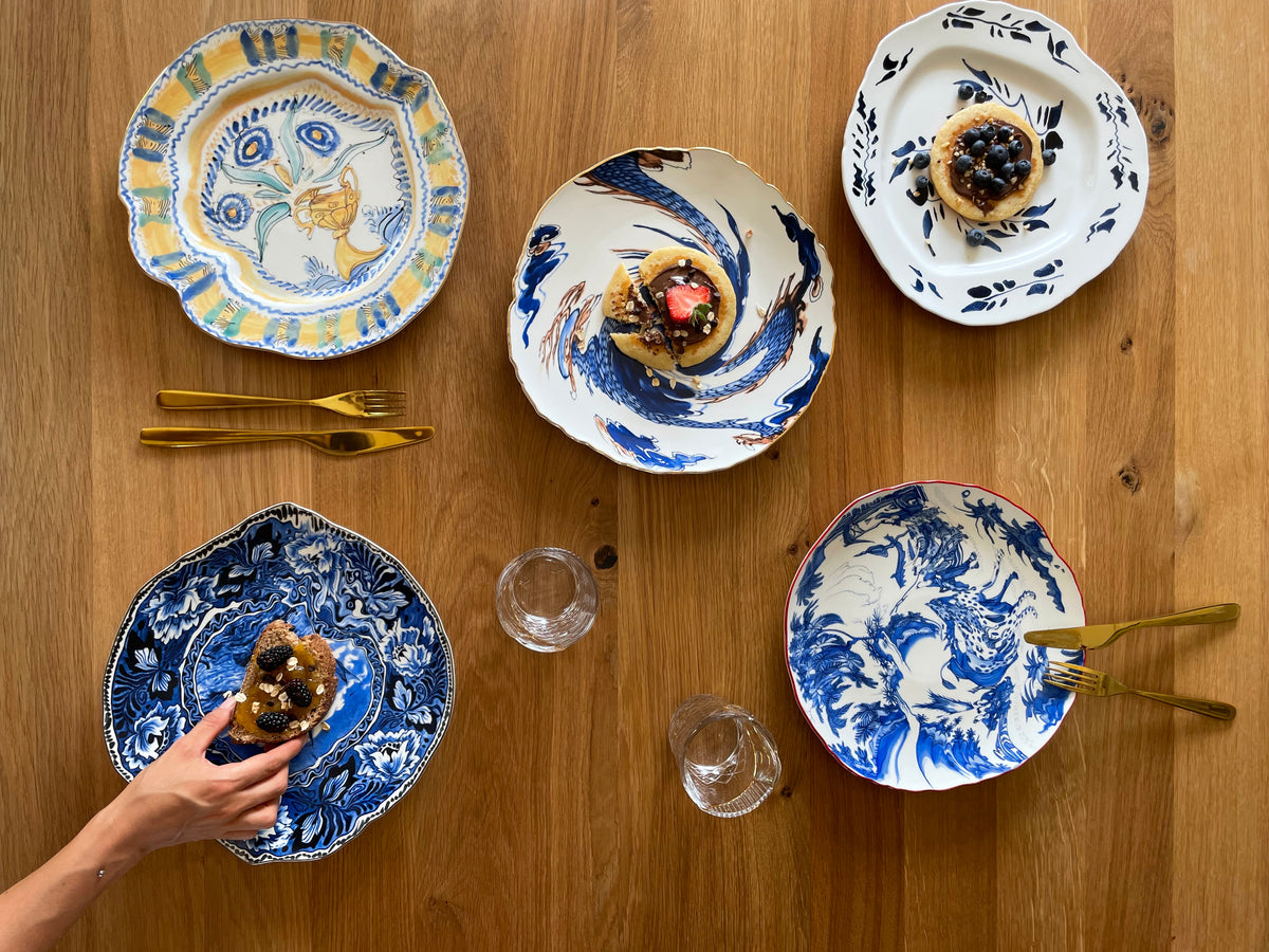 Classics on Acid Dinner Plates by Seletti x Diesel - Statement Porcelain Plates