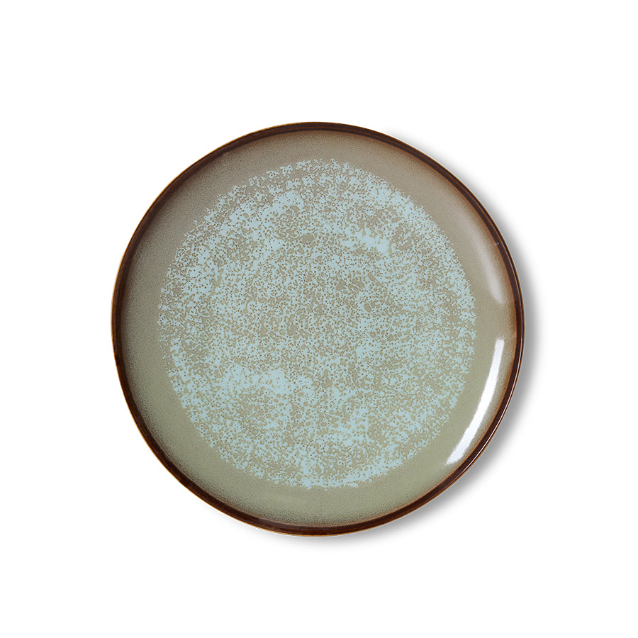 Single HKLIVING Contrast dinner plate from above